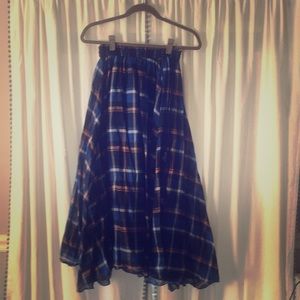 Anthropologie plaid skirt